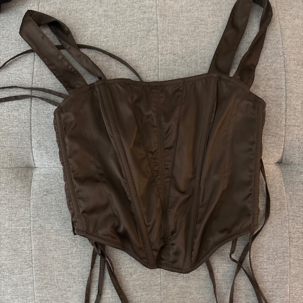 Brown corset